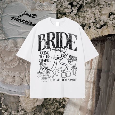 Unique Bride Gifts, Bride Graphic, Edgy Bride, Bride T Shirt, Bachelorette T Shirt, Bride Tshirt, Gifts For Brides, Wedding Party Shirts, Bride Sweatshirt