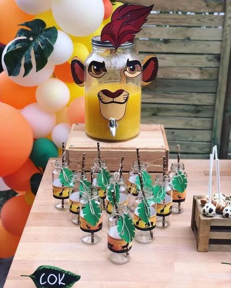 Safari Themed Baby Shower Ideas, Lion King Party Decorations, Lion Guard Birthday Party, Lion King Birthday Party Ideas, Lion Guard Birthday, Lion Birthday Party, Themed Baby Shower Ideas, Lion Party, Lion King Theme