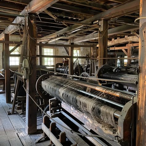 "Historic Textile Mill: A glimpse inside a #historictextilemill, showcasing old #machinery bathed in natural light. #oldmachinery #naturalight #aiart #aiphoto #stockcake ⬇️ Download and 📝 Prompt 👉 https://stockcake.com/i/historic-textile-mill_882426_718904" Textile Mill, Warm Industrial, Industrial Fabric, Factory Interior, Old Warehouse, Steel Mill, Textile Factory, Industrial Factory, Industrial Warehouse