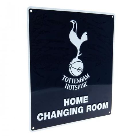 Tottenham Hotspur FC Home Changing Room Sign Football Room Ideas, Football Room, Football Rooms, Football Bedroom, Soccer Accessories, Adult Gifts, Tottenham Hotspur Football, Afc Ajax, Football Bedding