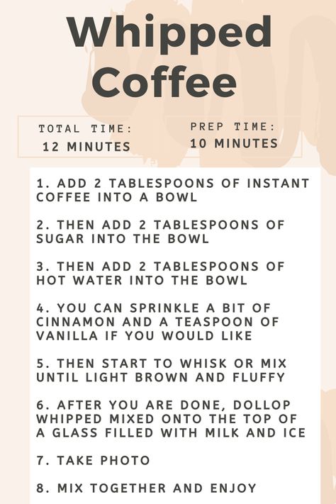 Simple Multiplication, Diy Coffee Drinks, Coffee Frappe, Iced Coffee Recipes, Nespresso Recipes, Electric Whisk, Iced Coffee Recipe, Whipped Coffee, Iced Coffee At Home