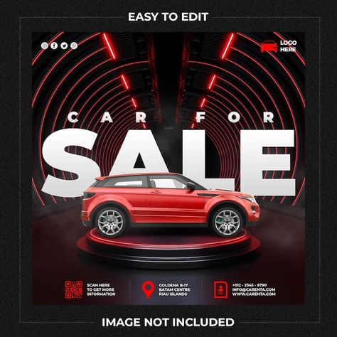 Car Promotion Design, Car Promotion Ads, Car Advertising Design Ideas, Car Promotion Poster, Car Social Media Post Design, Car Parts Social Media Design, Flyer Car, Motion Ads, Car Post