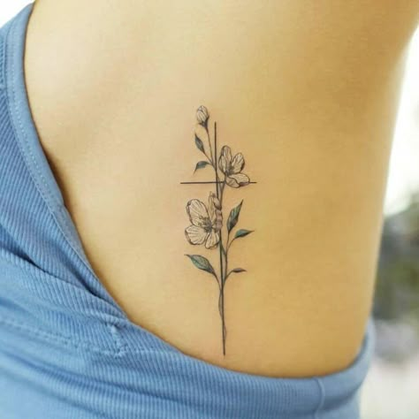 101 Best Cross Flower Tattoo Ideas That Will Blow Your Mind! - Outsons Cross Tattoo Flowers, Cross Tattoos With Flowers, Cross Flower Tattoo, Flower Tattoos For Men, Flower Cross Tattoo, Floral Cross Tattoo, Cross With Flowers Tattoo, Faith Cross Tattoos, Dogwood Tattoo