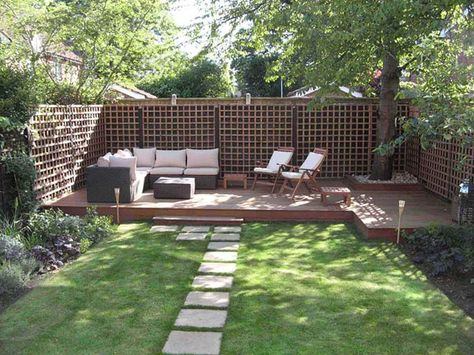 Decking Shed Inspiration, Addition Plans, Garden Landscaping Design Ideas, Modern Backyard, Landscape Plans, Small Yard, Garden Landscape Design, Beautiful Backyards, Budget Backyard