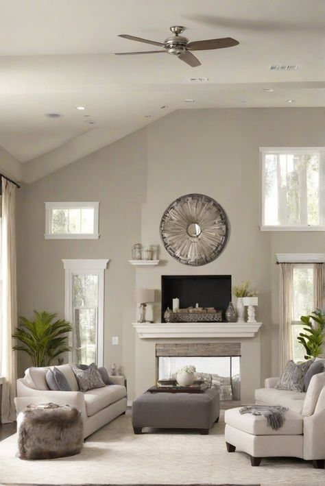 Step into your dream living room with the perfect shade for 2024 — BM Revere Pewter (HC-172). Warm, inviting, and timeless, this color will transform your space effortlessly. Join us on this daily routine with interior design expert tips! #Ad #homedecor #homedesign #wallpaints2024 #Painthome #interiorarchitecture Wall Colors Green Living Room Colors Bright Living Room Colors Apartment Renovation Living room Remodeling Modern Paint Colors 2024 Bm Revere Pewter Living Room, Living Room Colors 2024, Revere Pewter Living Room, Bright Living Room Colors, Colorful Living Room Bright, Bm Revere Pewter, Paint Colors 2024, Blue Couch Living, Renovation Living Room