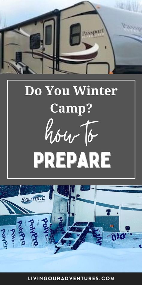 Living in a camper during the cold weather months can be a challenge. Follow these tips on how to prepare your camper and yourself for winter living. From insulation to heating, we have you covered. Rv Winter Living Cold Weather, Living In A Camper, Rv Skirting, Rv Winterizing, Rv Organization, Water In The Morning, Rv Living Full Time, Enjoy Winter, Camper Living