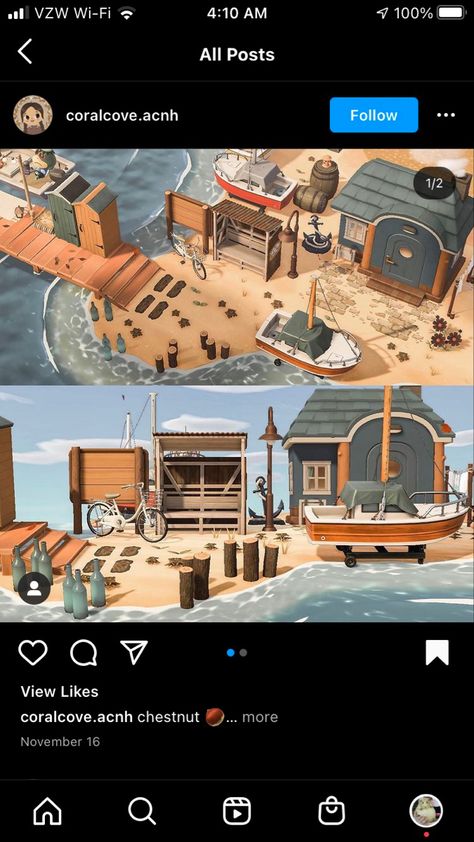 Animal Crossing Beach Campsite Ideas, Acnh Beach Ideas Natural, Pier Animal Crossing, Acnh Pier Design, Acnh Natural Town, Acnh Town Inspiration, Animal Crossing Pier Ideas, Animal Crossing Coastal Town, Acnh National Park