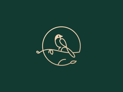 Bird Logo by penglin | Dribbble | Dribbble Bird Branding Design, Logo Styles Ideas, Logo Bird Design, Bird Logo Design Creative, Bird Branding, Sparrow Logo, Bird Logo Inspiration, Nest Logo, Ideal Logo