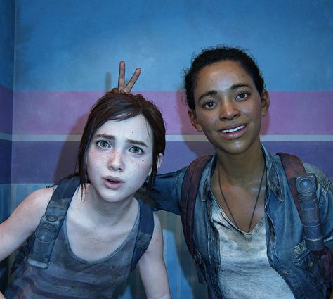 Tlou Left Behind, Ellie And Riley, Last Of Us Left Behind, Joel And Ellie, Brown Curly Hair, Diy Birthday Gifts For Friends, Behind Photo, Bella Bella, Honey Hair