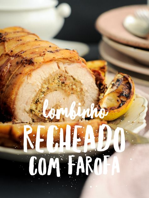 Portuguese Recipes, Christmas Appetizers, Pork Tenderloin, Pork Roast, Baked Potato, Christmas Food, Meat, Baking, Ethnic Recipes