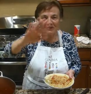 Nonna Makes Sunday Sauce - with Meatballs & Sausage Italian Gravy Authentic, Rao Meatball Recipe, Sunday Sauce Italian, Pork Sausage Meatballs, Cooked Pasta Recipes, Sauce And Meatballs, Italian Nonna, Italian Gravy, Homemade Italian Sausage