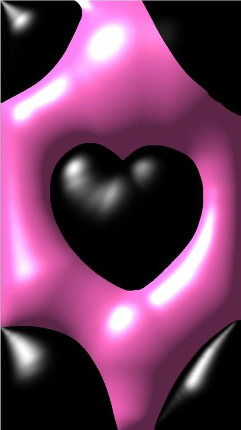 Black-Pink Wallpaper for a phone #3dwallpaper Tunnel Wallpaper, Heart Tunnel, 3d Wallpaper, Pink Wallpaper, Black Pink, Pink, Black