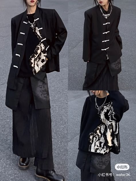 Concept Clothing, Black Clothing, Harajuku Fashion, Character Outfits, Lookbook Outfits, Dream Clothes, Edgy Fashion, Daily Outfits, Aesthetic Clothes