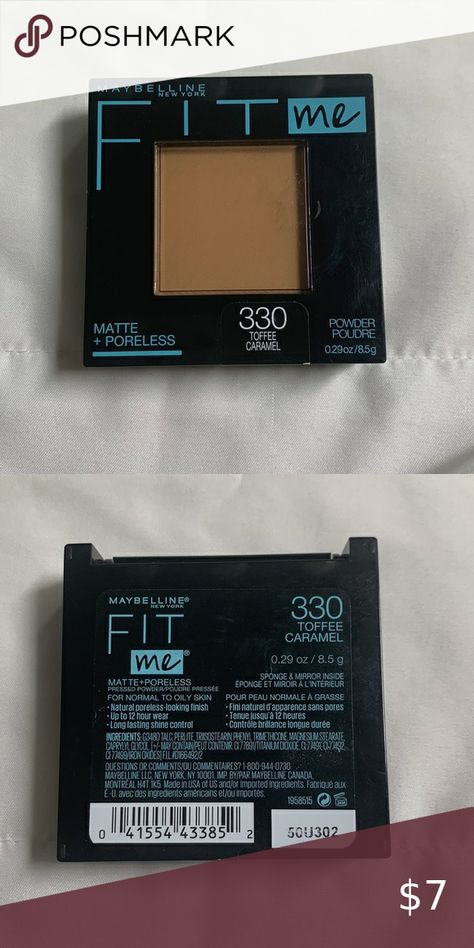 Maybelline Fit Me Matte + Poreless Powder 330 Toffee Caramel Brand New Maybelline Fit Me Powder, Fit Me Powder, Fit Me Matte And Poreless, Maybelline New York, Toffee, Maybelline, Caramel, Brand New, Shop My Closet