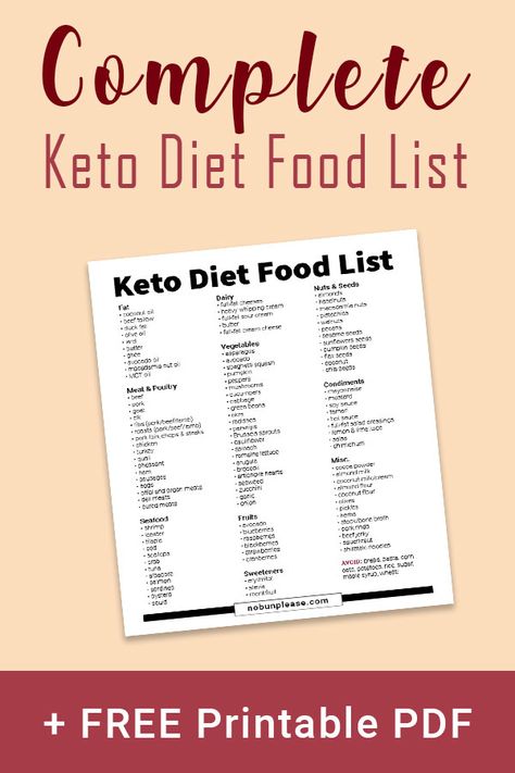 Complete Keto Diet Food List + Free Printable PDF Keto Diet Food, Cucumber Diet, Ketogenic Diet Food List, Ketosis Diet, Ketogenic Diet Meal Plan, Ketogenic Diet For Beginners, Keto Diet Food List, Ketogenic Diet Plan, Keto Food List