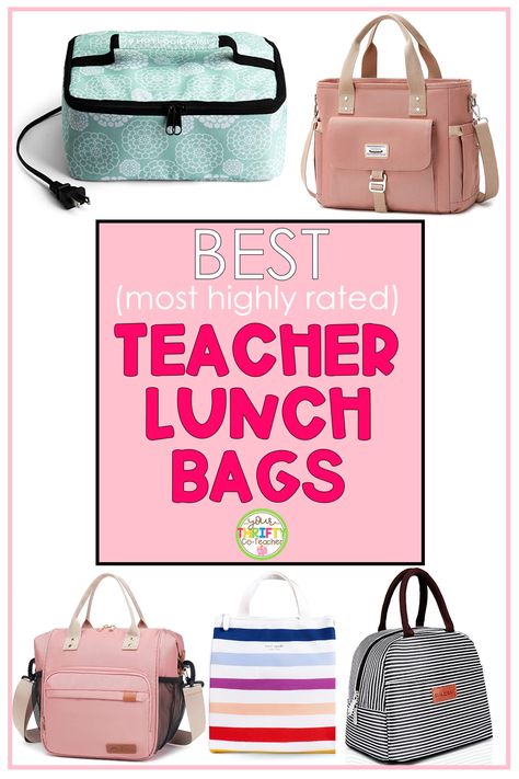 These teacher lunch bags are not only beautiful, but they are the most highly rated lunch boxes. They help keep your lunch organized, cold, or hot. Find your perfect lunch bag for this coming school year. School Lunch Containers, Teacher Lunch Bag, Fashionable Lunch Bags, Teacher Lunches, Stylish Lunch Bags, Lunch Kit, Best Lunch Bags, Teacher Bags, Perfect Lunch