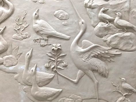 Bas Relief, Asian Inspired Decor, Plaster Texture, New England Homes, Relief Sculpture, Boston, Wall Paneling, How To Draw Hands, It Cast