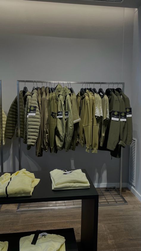 Island Clothes, Stone Island Store, Stone Island Jacket, Stone Island, Green Stone, Clothing Store, Bts, Collage, Stone