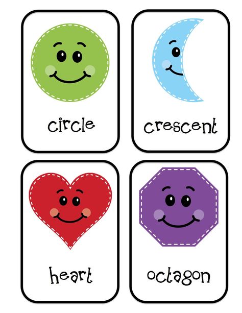 12 shape cards to go around the poster. Shapes Preschool Printables, Kids Educational Crafts, Preschool Shapes, Shapes Lessons, Teaching Shapes, Preschool Colors, Shape Games, Shapes Preschool, Class Decor