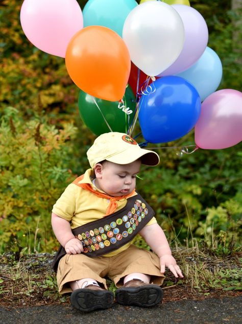 Disney Pixar UP Russell costume for first birthday or Halloween Baby Boys First Halloween Costume, Halloween Costumes 1 Year Boy, 3 Month Old Halloween Costume Boy, Disney Baby Costume, Up Baby Costume, Baby Boy First Halloween Costume, Disney Babies, One Year Old Halloween Costume Boy, Cumplemes Bebe Ideas