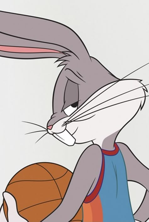 Looney Toons Painting, Bucks Bunny, Bugs Bunny Wallpaper, Basketball Canvas Painting, Space Jam Bugs Bunny, Bugs Bunny Drawing, Basketball Painting, Bugs Bunny Cartoons, Basketball Drawings