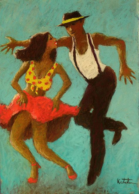 Katchen: Hey Mambo Salsa Night, Cuban Salsa, Dancing Together, Dancing Art, Salsa Music, Image Couple, Cuban Art, Afrique Art, Dance Paintings