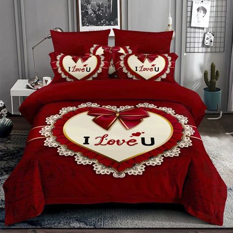 Winter Red Color 3D Duvet Cover Love Printing Bed Sheets Warm Bedsheet Fabric 100��Polyester Printed Bedding Set https://m.alibaba.com/product/1600589693094/Winter-Red-Color-3D-Duvet-Cover.html?__sceneInfo={"cacheTime":"1800000","type":"appDetailShare"} Digital Love Letter, Color Bed Sheets, Red Sheets, Microfiber Bed Sheets, Printed Bedding, Winter Red, Photo Art Frame, Bed Sheet Sets, Upcycled Furniture