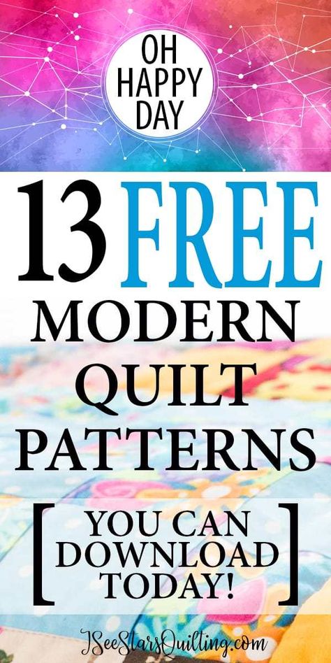 Free Modern Quilt Patterns, Modern Quilt Patterns Free, Free Quilt Patterns Printables, Beginner Quilting Projects, Modern Quilt Designs, Triangle Quilt Pattern, Beginner Quilting, Modern Quilting Designs, Modern Quilt Blocks