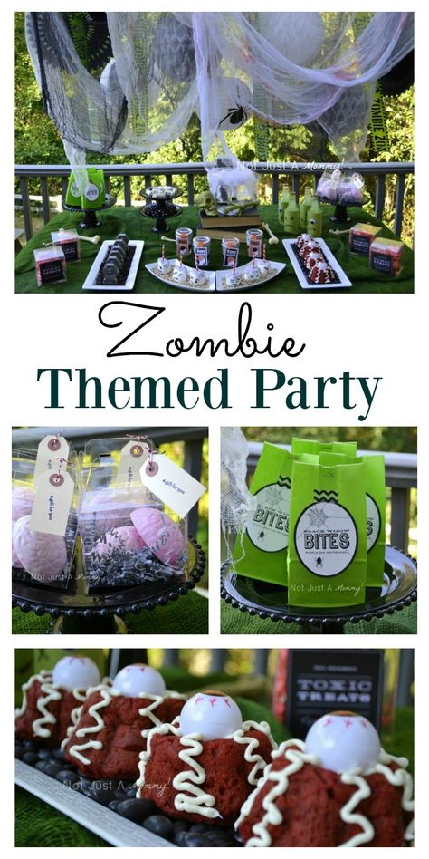 For fans of the Walking Dead. A zombie themed party could be ideal for you, especially for Halloween. With some ideas for food and decoration, the party organization could be easier than you think. #Zombie #Halloween #Themedparty #Ideas #Fun #WalkingDead Zombies Party Ideas, Apocalypse Wedding, Walking Dead Birthday Party, Zombie Party Decorations, Zombie Themed Party, Walking Dead Birthday, Apocalypse Party, Zombie Apocalypse Party, Zombie Halloween Party