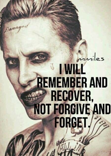 True... ill never forget or forgive! Gangster Quotes, Harley Quinn And Joker, Harley Quinn Quotes, Harley Joker, Harley And Joker, Villain Quote, Joker Harley Quinn, Deep Meaningful Quotes, Forgive And Forget