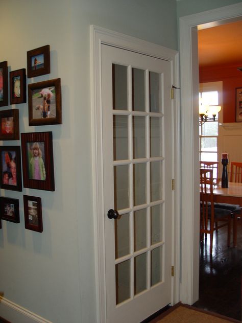 French Door to Basement | rowdy_man2003 | Flickr Door To Basement, Basement Doors, Basement Entrance, Basement Inspiration, Diy Basement, Basement House, Small Basements, Basement Stairs, Basement Makeover