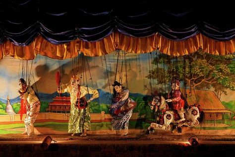 History Of Myanmar, Bagan Myanmar, Myanmar Art, Puppet Theatre, Marionette Puppet, Hobby Horses, Myanmar Traditional, Puppet Theater, Puppet Show