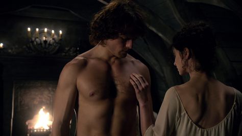 Outlander S1E07: The Wedding  Jamie & Claire's Wedding Night Outlander Wedding Night, Outlander Wedding, Jamie And Claire, The Feels, Sam Heughan, Wedding Night, The Deal, Outlander, High Res