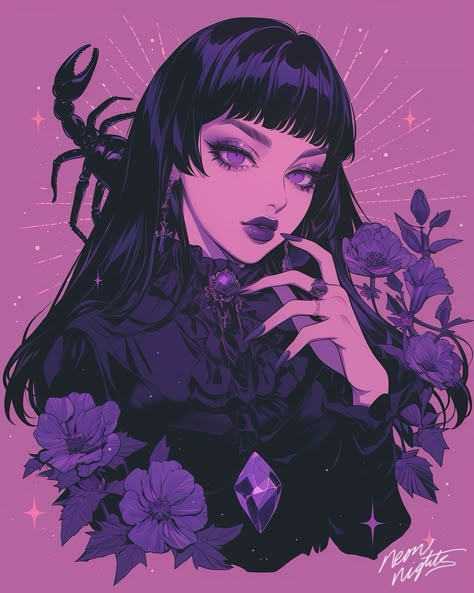 #scorpio 💖 #imajuneation2024 @nickocreates.ai Room Picture Collage, Changeling Warlock, Dog With Girl, Vintage Black Hair, White Academia, Cat Core, Punk Vampire, Goth Pfp, Weird Cats