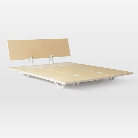 Floyd Platform Bed, Floyd Detroit Bed Frame, Floyd Bed Frame, Platform Beds With Storage, Floyd Bed, Platform Bed Headboard, Beds Queen, Construction Bedding, Beds Twin