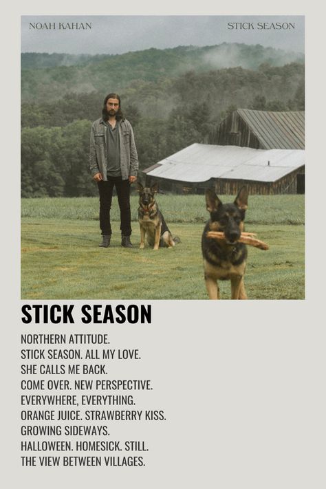 Noah Khan Poster, Stick Season Noah Kahan, Music Polaroid, Noah Khan, Noah Kahan Stick Season, Seasons Song, Song Posters, Album Wall, Music Prints