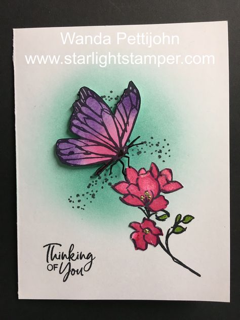 My Creative Corner!: A Touch of Ink, Thinking of You Card, 2021 Stampin' Up! Sale-a-Bration A Touch Of Ink Stampin Up Cards, Horse Cards, Different Ideas, Creative Corner, Su Cards, Butterfly Cards, Stamping Up Cards, Card Making Techniques, Ink Stamps