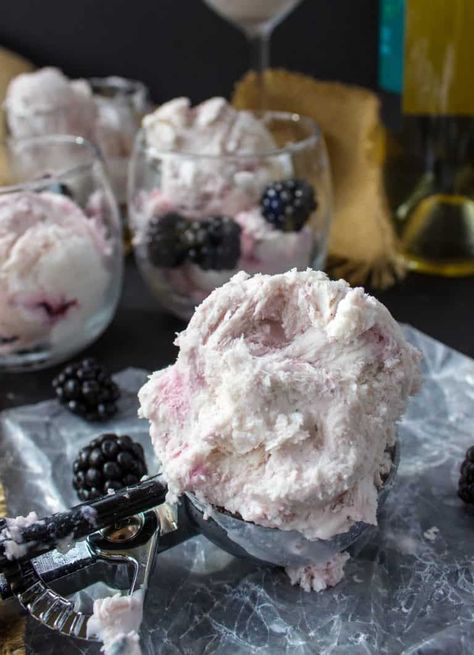 17 Alcoholic Ice Cream Ideas - Recipes for Ice Cream with Alcohol Wine Ice Cream Recipe, Alcoholic Ice Cream, Wine Ice Cream, Blackberry Ice Cream, Boozy Ice Cream, Rose Ice Cream, Cheesecake Ice Cream, Homemade Ice Cream Recipes, Keto Ice Cream