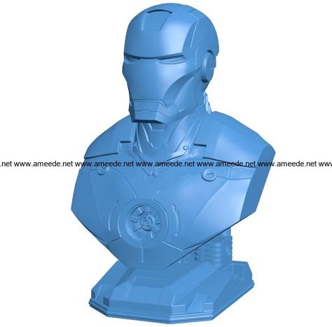 One piece iron man bust B004050 file stl free download 3D Model for CNC and 3d printer – Download Free STL Files Stl Free Download, 3d Printer Designs, Stl Files, Free Anime, Art File, 3d Printer, 3d Art, Iron Man, 3d Printing