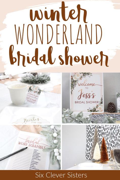 Bridal Shower Hot Chocolate Bar, Christmas Brunch Bridal Shower Ideas, Winter Bridal Shower Decorations Centerpiece Ideas, Wedding Shower Winter Theme, Winter Wonderland Wedding Shower, Snow In Love Bridal Shower Theme Decorations, Bridal Shower Theme Winter, December Bridal Shower Themes, Winter Bridal Shower Food Ideas