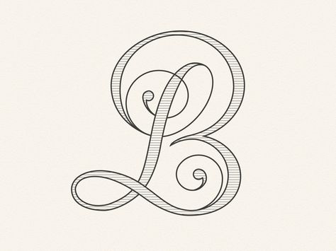 Lb Monogram Lb Tattoo, Lb Monogram, Lb Logo, Catalogue Design Templates, Create A Business Logo, Logo Monogramme, Digital Calligraphy, Calligraphy Drawing, Initial Tattoo