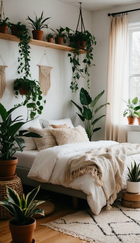 20+ Serene Boho Bedroom Ideas For Inner Peace Boho Bedroom Ideas, Bohemian Bedroom, Soft Textiles, Bedroom Designs, Boho Bedroom, Natural Elements, Inner Peace, Bedroom Ideas, Relaxation