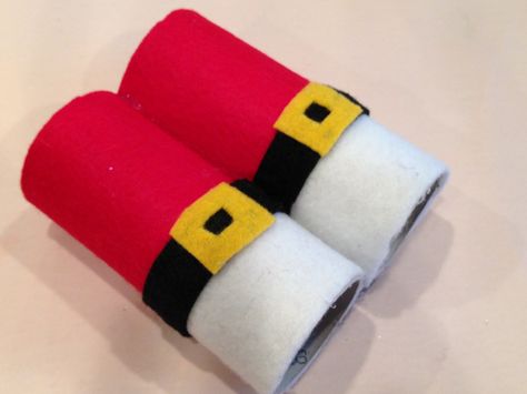 Santa "Spotters"-made with t.p. tubes, felt, and hot glue. Perfect for looking for the "Big Guy" on Christmas eve Santa Spotters Craft, Santa Spotters, Mario Coloring, Super Mario Coloring Pages, Mario Coloring Pages, Xmas Ideas, Big Guy, Christmas Stuff, Food Decoration