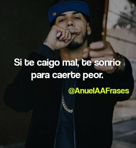 Anuel AA. Anuel Aa Quotes, Trapped Quotes, Bunny Quotes, Aa Quotes, Cute Spanish Quotes, Quotes En Espanol, Rap Quotes, Spanish Inspirational Quotes, Note To Self Quotes