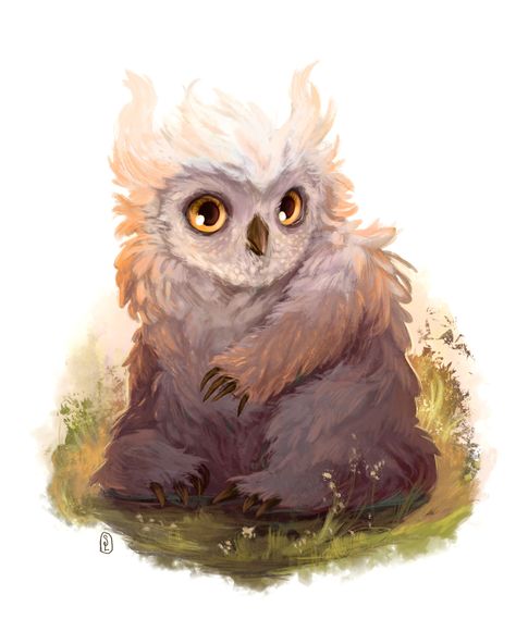 Owlbear Cub by Sarah LindstromCame across an owlbear cub at DnD. Needed to paint the little guy! Owlbear Cub, Cubs Game Outfit, Cub Scout Popcorn, Cub Scout Games, Cubs Wallpaper, Cub Scouts Wolf, Baby Lion Cubs, Cub Scout Crafts, Lone Wolf And Cub