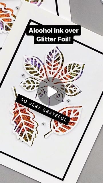 Gina Krupsky on Instagram: "Alcohol ink Markers over Glitter Foil! Full video on YouTube! #ginakdesigns #cardmaking #stamping #papercrafts #cards #cardmakersofinstagram #foil #thermoweb #cardmakersofinstagram @thermoweb #copicmarkers" Ink Markers, Alcohol Ink Markers, Card Making Techniques, Card Maker, Alcohol Ink, Stampin Up, Markers, Foil, Card Making