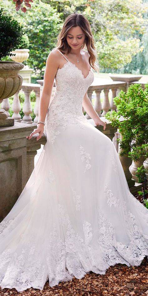 Revealing New Wedding Dresses 2019 ❤ See more: http://www.weddingforward.com/wedding-dresses-2019/ #weddingforward #bride #bridal #wedding Dresses For Big Bust, Sophia Tolli Wedding Dresses, Wedding Dress Guide, Wedding Dresses 2020, Fit And Flare Wedding Dress, White Wedding Dress, A Wedding Dress, New Wedding Dresses, Dresses Elegant