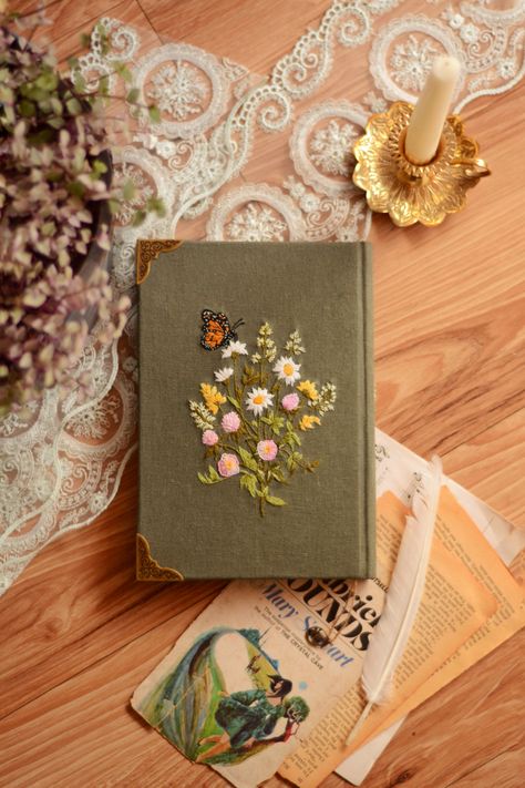 Embroidery notebook Jar Embroidery, Embroidery Notebook, Cottage Life, Flower Collection, Handmade Books, Notebook, Embroidery, Instagram Photos, Photo And Video