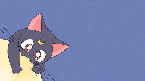 Sailor Moon Pc Wallpaper, Desktop Wallpaper Simple, Keyboard Wallpapers, Moomin Wallpaper, Ipad Layouts, Sailor Moon Gif, Anime Moon, Sailor Moon Background, Sailor Moon Cat