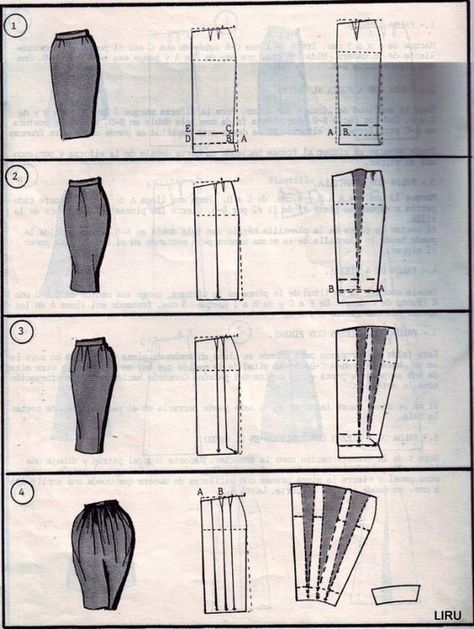 Patterns free skirts Pola Blus, Pola Rok, Sewing Darts, Skirt Patterns Sewing, Model Drawing, Sewing Skirts, Pattern Drafting, How To Sew, Skirt Pattern